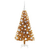 Juletre med 150 LED med stativ Gull 120 cm PET