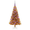 Juletre med 150 LED med stativ Gull 120 cm PET