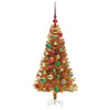 Juletre med 150 LED med stativ Gull 120 cm PET