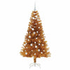 Juletre med 150 LED med stativ Gull 150 cm PET