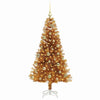 Juletre med 150 LED med stativ Gull 150 cm PET