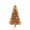 Juletre med 150 LED med stativ Gull 150 cm PET