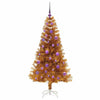 Juletre med 150 LED med stativ Gull 150 cm PET