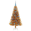 Juletre med 150 LED med stativ Gull 150 cm PET