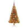 Juletre med 150 LED med stativ Gull 150 cm PET