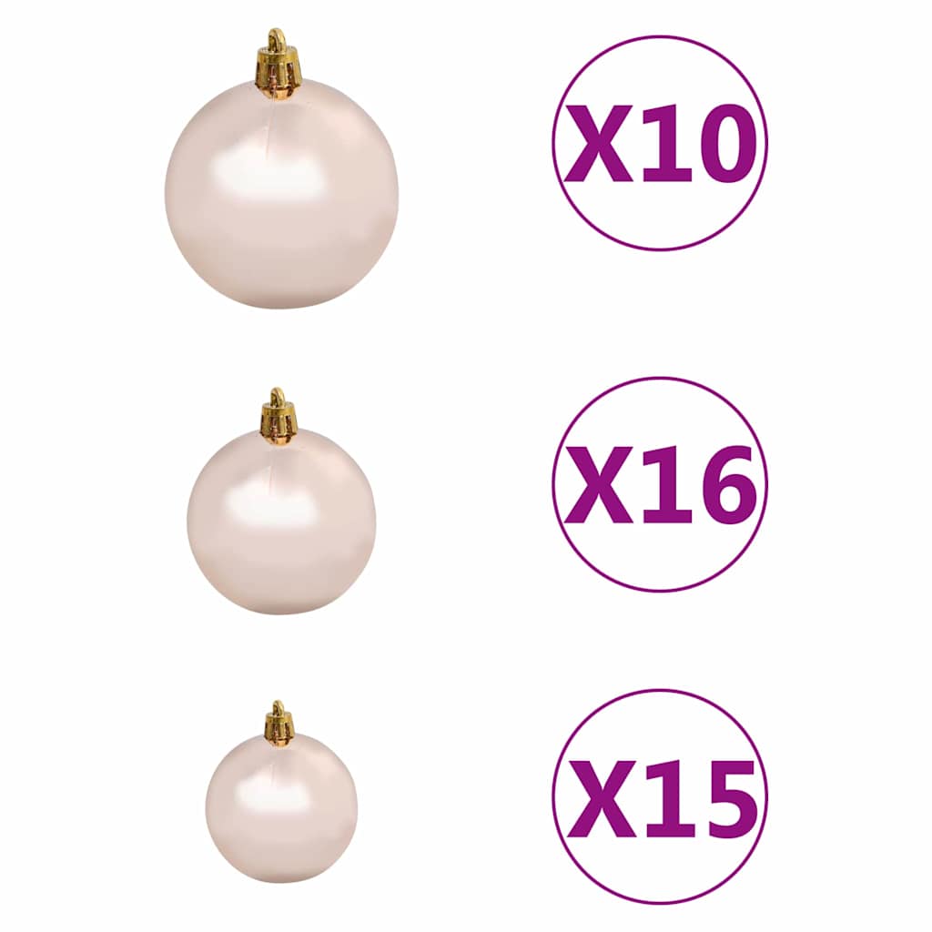 Juletre med 300 LED med stativ Gull 180 cm PET