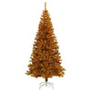 Juletre med 300 LED med stativ Gull 180 cm PET