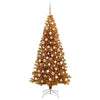 Juletre med 300 LED med stativ Gull 180 cm PET