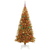 Juletre med 300 LED med stativ Gull 180 cm PET
