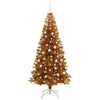 Juletre med 300 LED med stativ Gull 210 cm PET