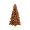 Juletre med 300 LED med stativ Gull 210 cm PET
