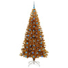 Juletre med 300 LED med stativ Gull 210 cm PET