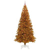 Juletre med 300 LED med stativ Gull 240 cm PET