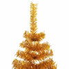 Juletre med 300 LED med stativ Gull 240 cm PET