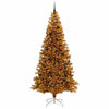 Juletre med 300 LED med stativ Gull 240 cm PET