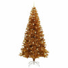 Juletre med 300 LED med stativ Gull 240 cm PET