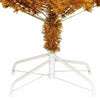 Juletre med 300 LED med stativ Gull 240 cm PET
