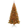 Juletre med 300 LED med stativ Gull 240 cm PET