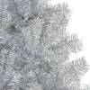 Juletre med 150 LED med stativ sølv 120 cm PET
