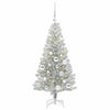 Juletre med 150 LED med stativ sølv 120 cm PET