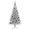Juletre med 150 LED med stativ sølv 150 cm PET
