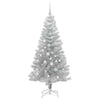 Juletre med 150 LED med stativ sølv 150 cm PET
