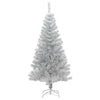 Juletre med 150 LED med stativ sølv 150 cm PET