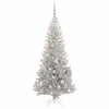 Juletre med 300 LED med stativ sølv 180 cm PET
