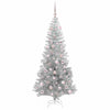 Juletre med 300 LED med stativ sølv 180 cm PET