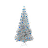 Juletre med 300 LED med stativ sølv 180 cm PET