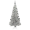 Juletre med 300 LED med stativ sølv 210 cm PET