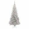 Juletre med 300 LED med stativ sølv 210 cm PET