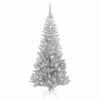 Juletre med 300 LED med stativ sølv 210 cm PET
