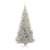Juletre med 300 LED med stativ sølv 210 cm PET