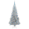 Juletre med 300 LED med stativ sølv 210 cm PET