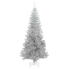 Juletre med 300 LED med stativ sølv 210 cm PET