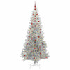 Juletre med 300 LED med stativ sølv 240 cm PET