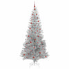 Juletre med 300 LED med stativ sølv 240 cm PET