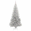 Juletre med 300 LED med stativ sølv 240 cm PET