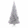 Juletre med 300 LED med stativ sølv 240 cm PET