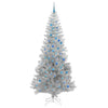 Juletre med 300 LED med stativ sølv 240 cm PET