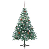 Kunstig juletre med 150 LED med stativ grønn 150 cm PVC og stål
