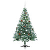 Kunstig juletre med 150 LED med stativ grønn 150 cm PVC og stål