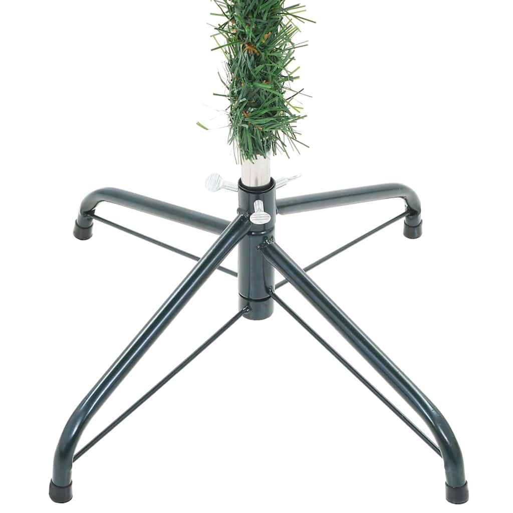Kunstig juletre med 300 LED med stativ grønn 180 cm PVC og stål