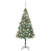 Kunstig juletre med 300 LED med stativ grønn 180 cm PVC og stål