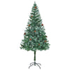 Kunstig juletre med 300 LED med stativ grønn 180 cm PVC og stål