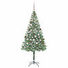 Kunstig juletre med 300 LED med stativ grønn 180 cm PVC og stål