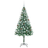 Kunstig juletre med 300 LED med stativ grønn 180 cm PVC og stål
