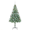Kunstig juletre med 300 LED med stativ grønn 180 cm PVC og stål