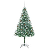 Kunstig juletre med 300 LED med stativ grønn 180 cm PVC og stål